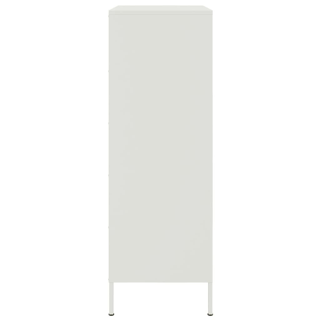 Buffet haut blanc 68x39x113 cm acier - XIOS