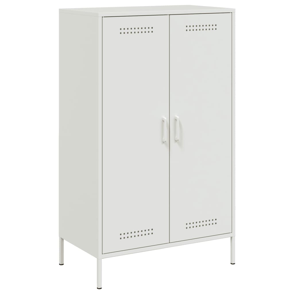 Buffet haut blanc 68x39x113 cm acier - XIOS