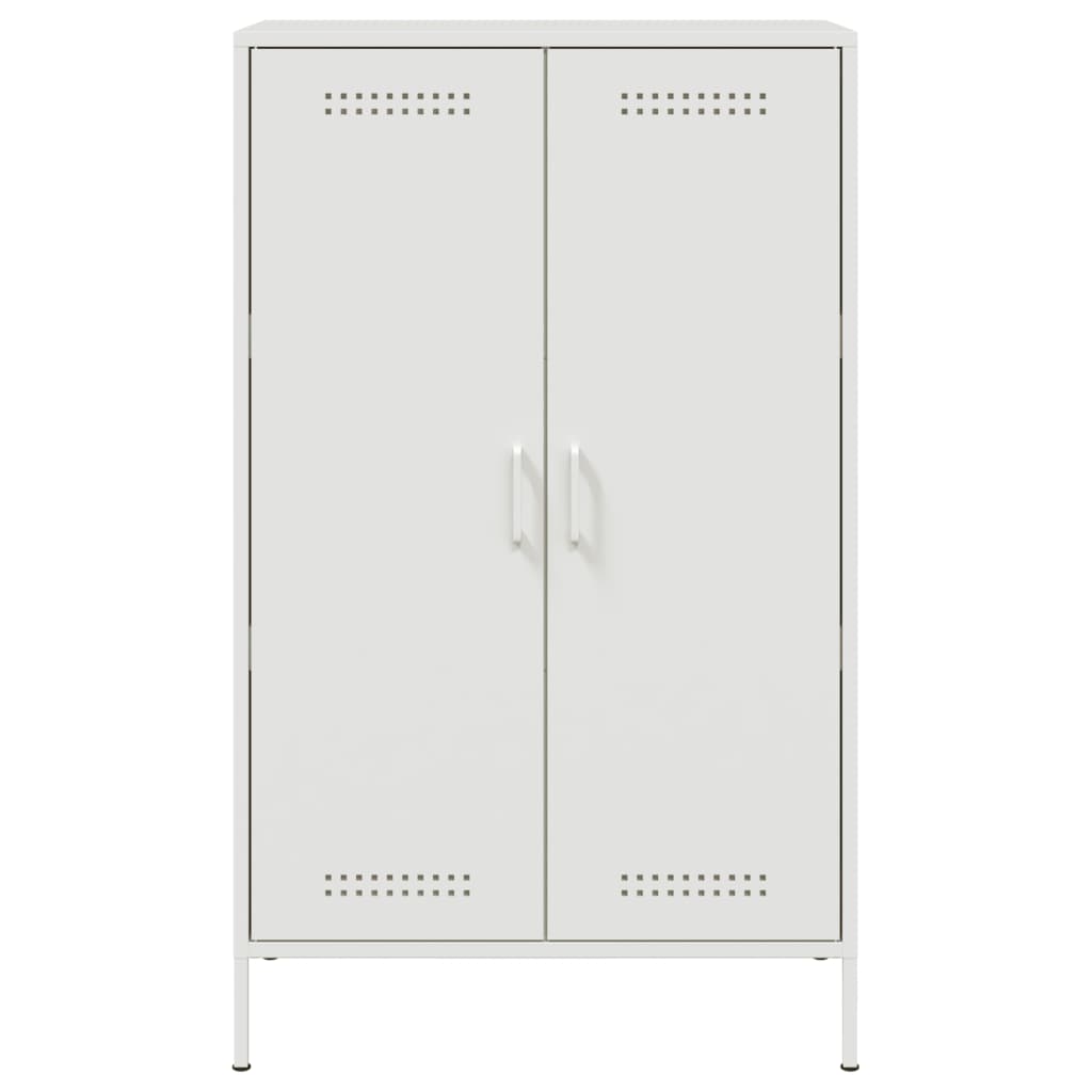 Buffet haut blanc 68x39x113 cm acier - XIOS