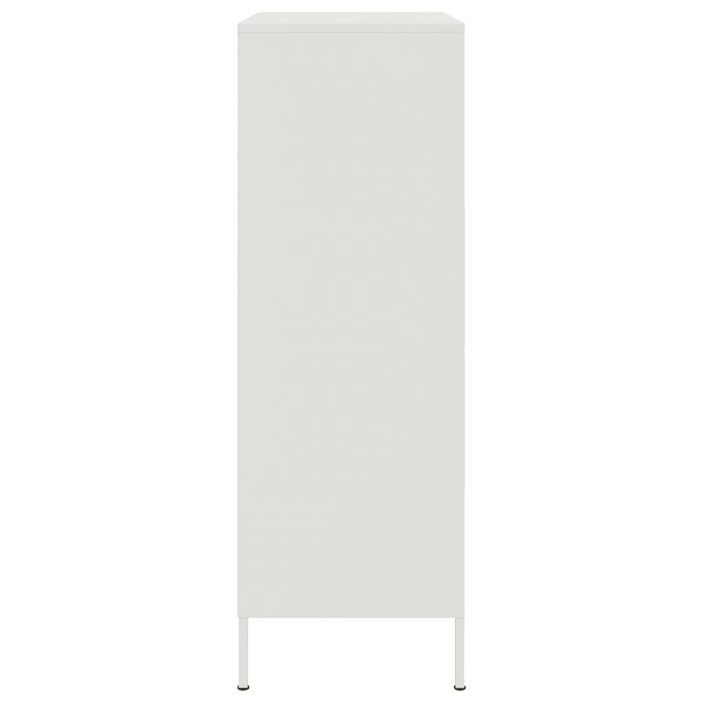 Buffet haut blanc 68x39x113 cm acier - XIOS