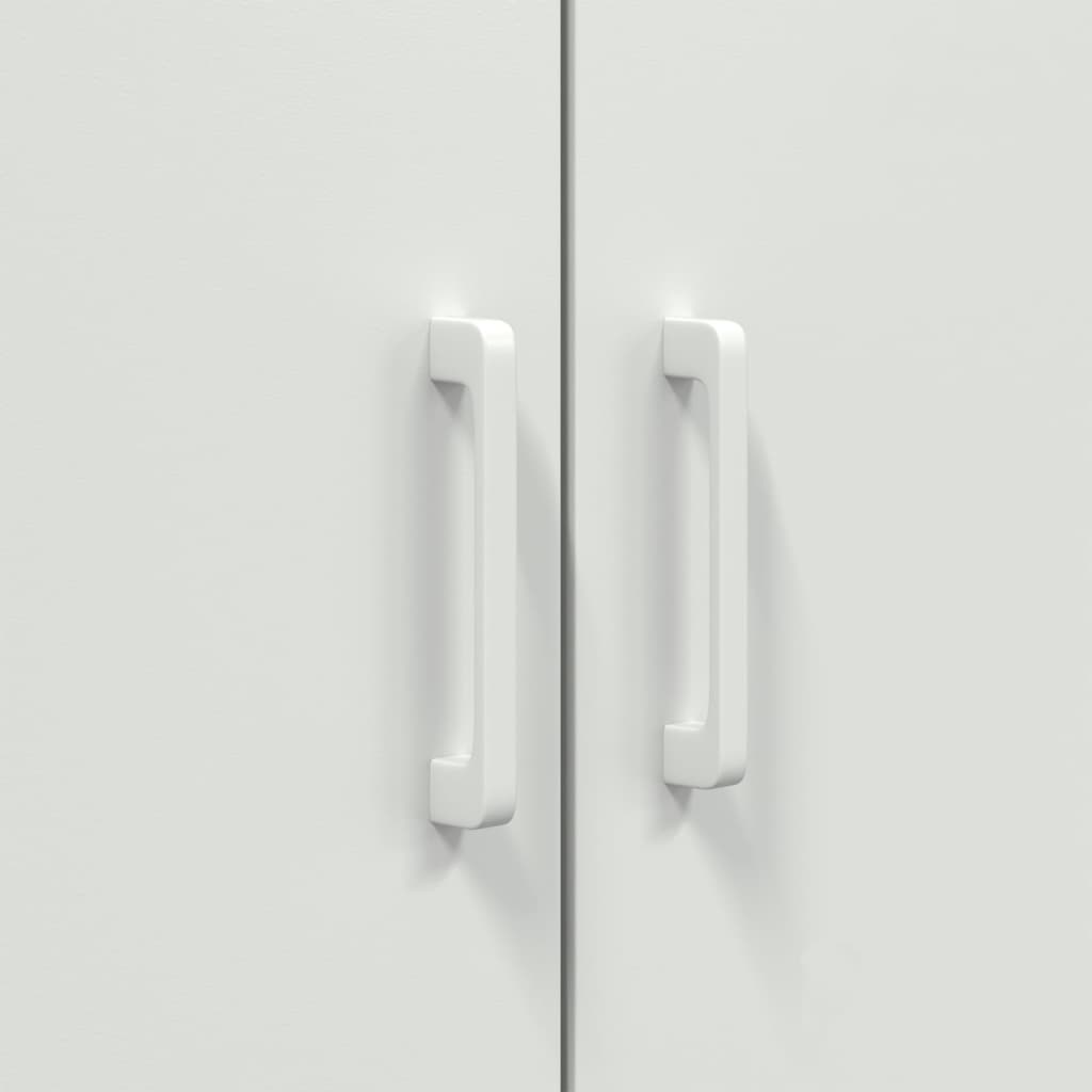 Buffet haut blanc 68x39x113 cm acier - XIOS