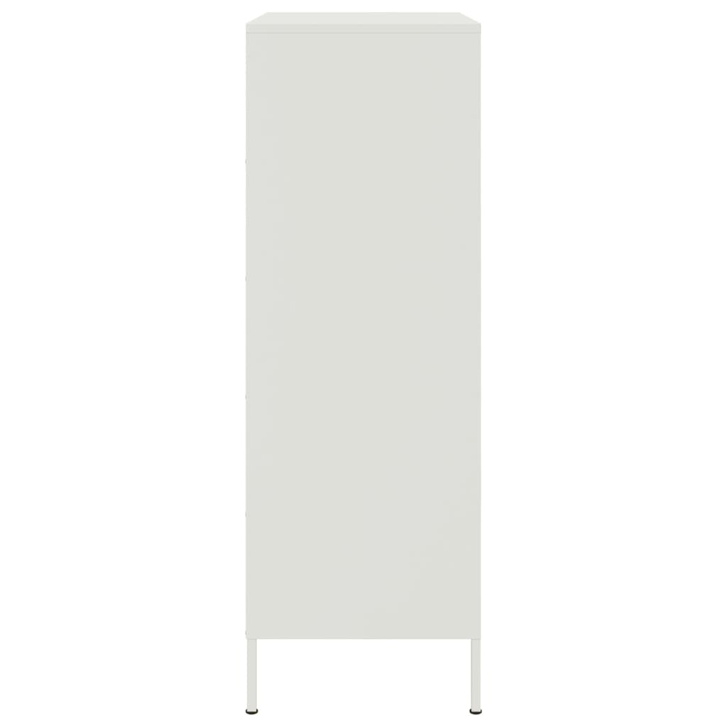 Buffet haut blanc 68x39x113 cm acier - XIOS