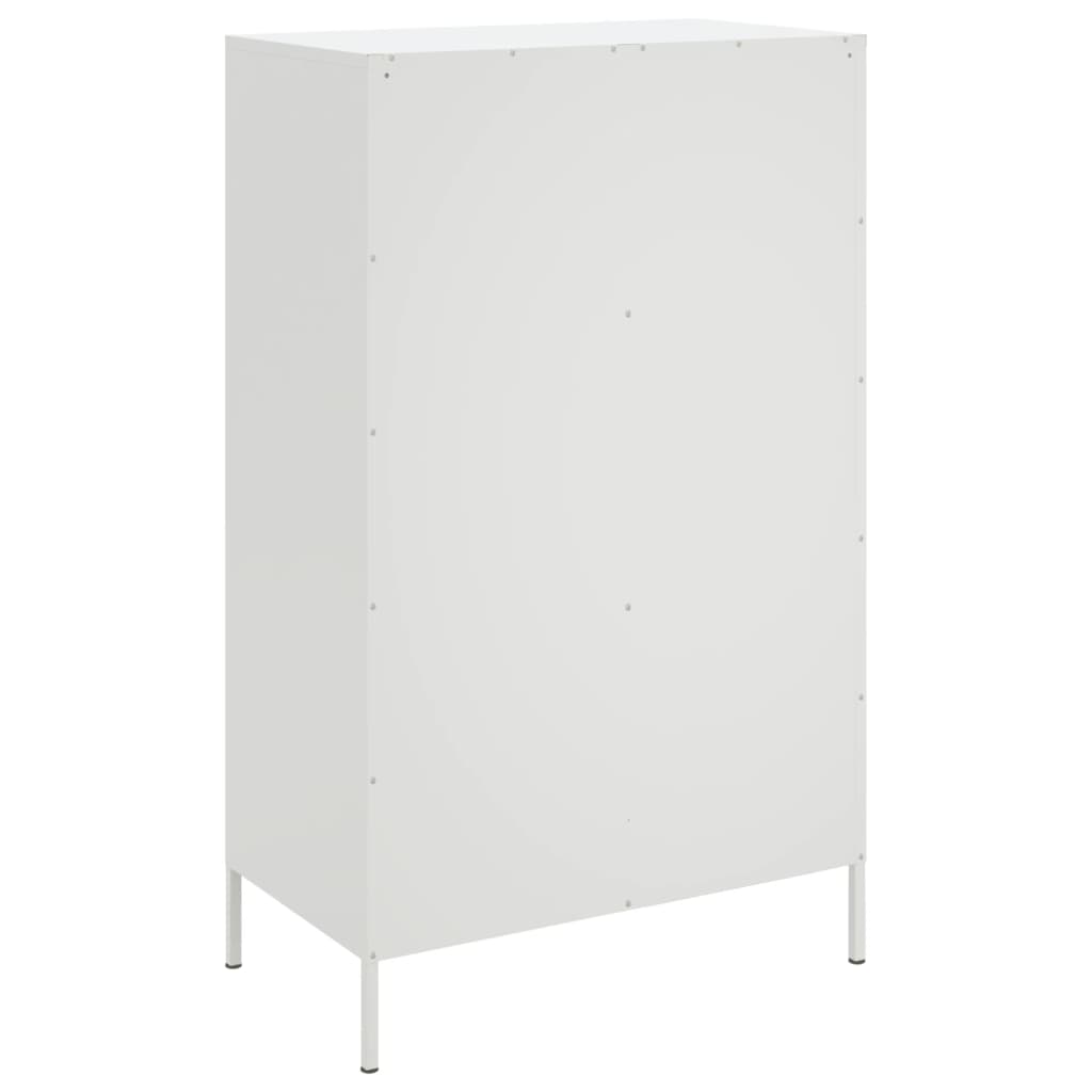 Buffet haut blanc 68x39x113 cm acier - XIOS