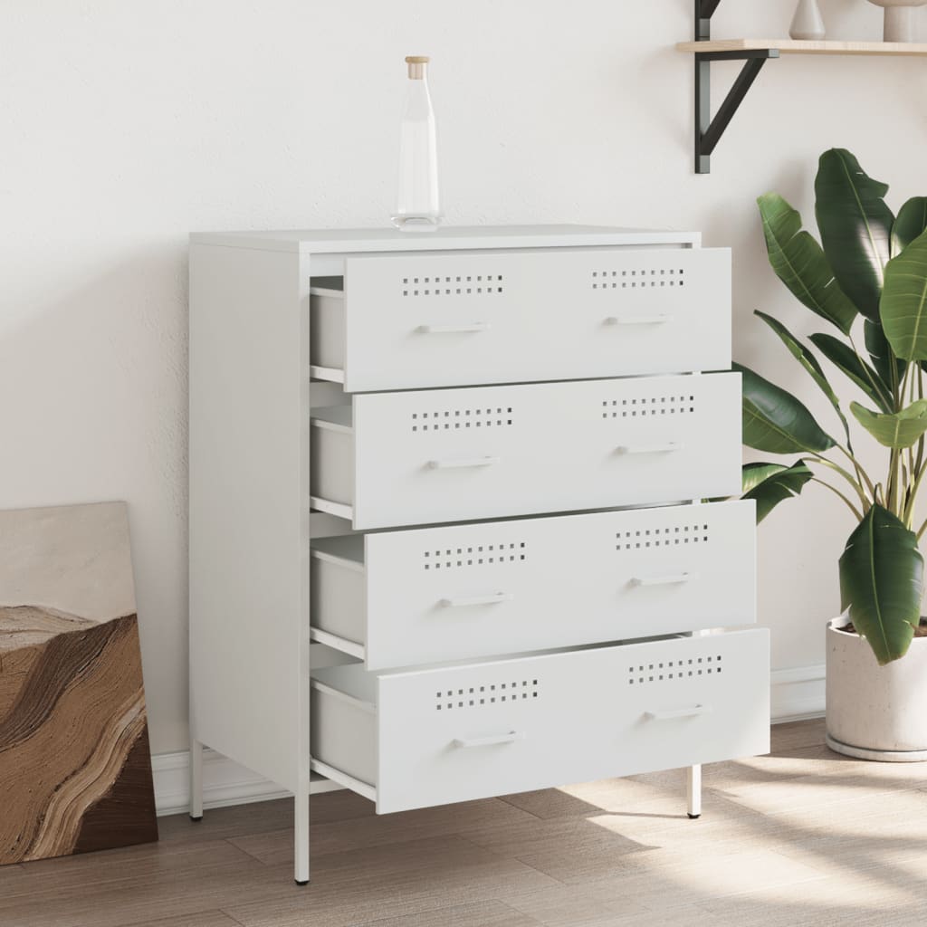Buffet blanc 68x39x89 cm acier - XIOS