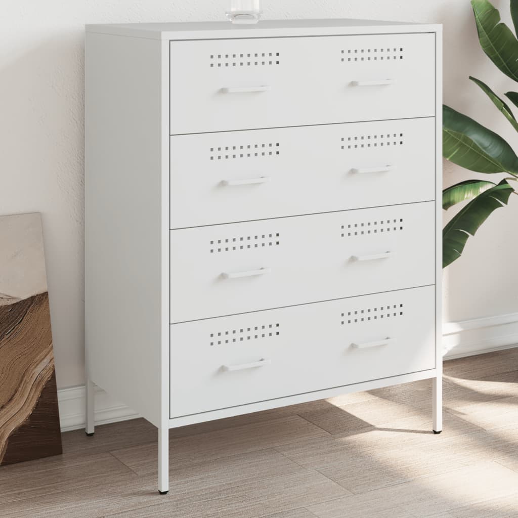 Buffet blanc 68x39x89 cm acier - XIOS