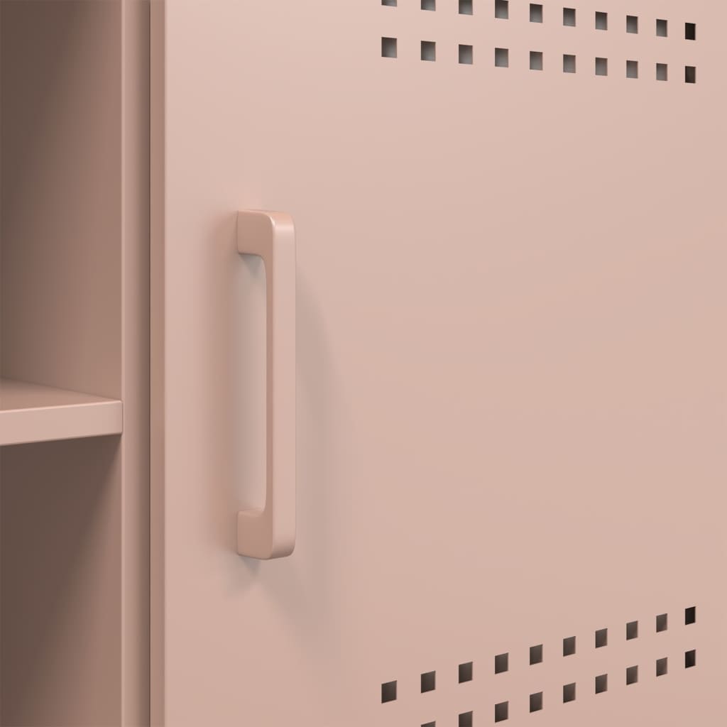 Meuble TV rose 100,5x39x50,5 cm acier - XIOS
