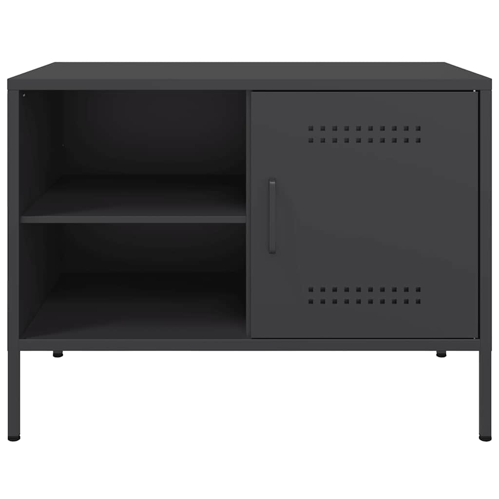 Meuble TV noir 68x39x50,5 cm acier - XIOS