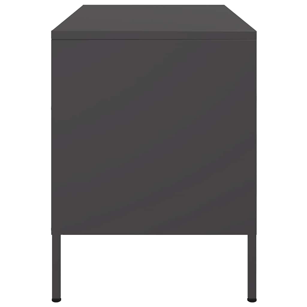 Meuble TV noir 68x39x50,5 cm acier - XIOS