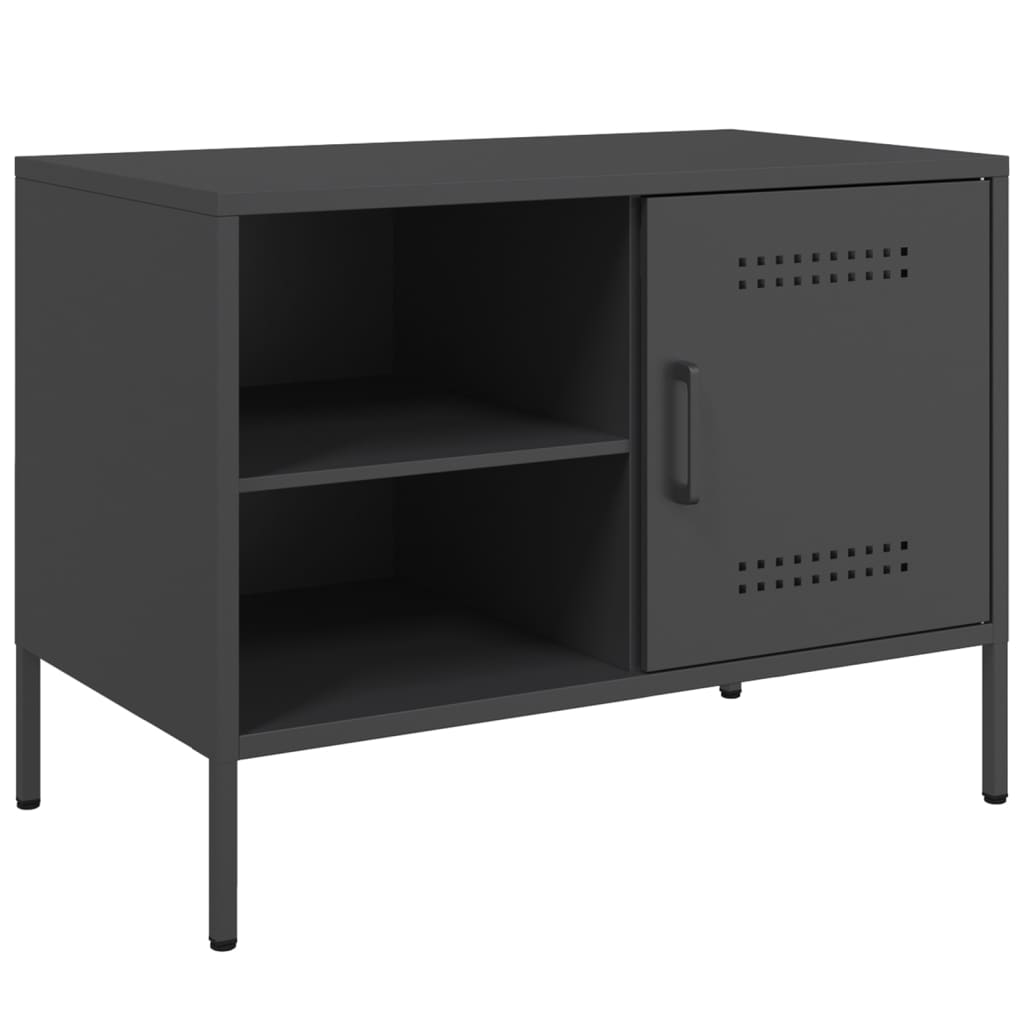 Meubles TV 2 pcs noir 68x39x50,5 cm acier - XIOS