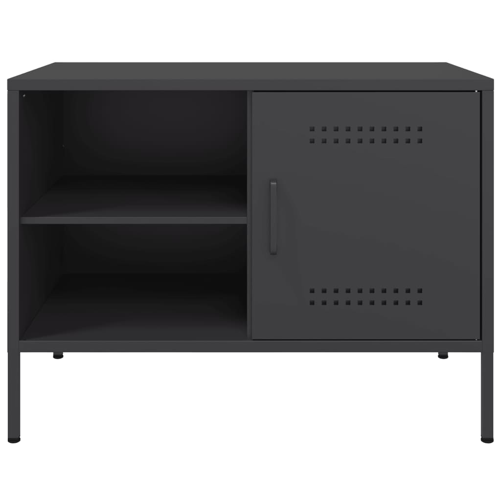 Meubles TV 2 pcs noir 68x39x50,5 cm acier - XIOS