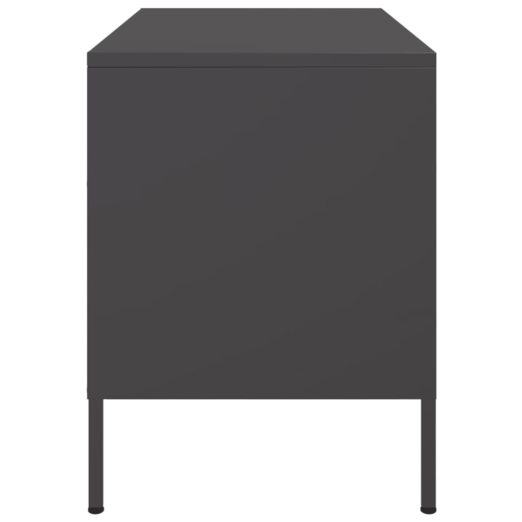 Meubles TV 2 pcs noir 68x39x50,5 cm acier - XIOS