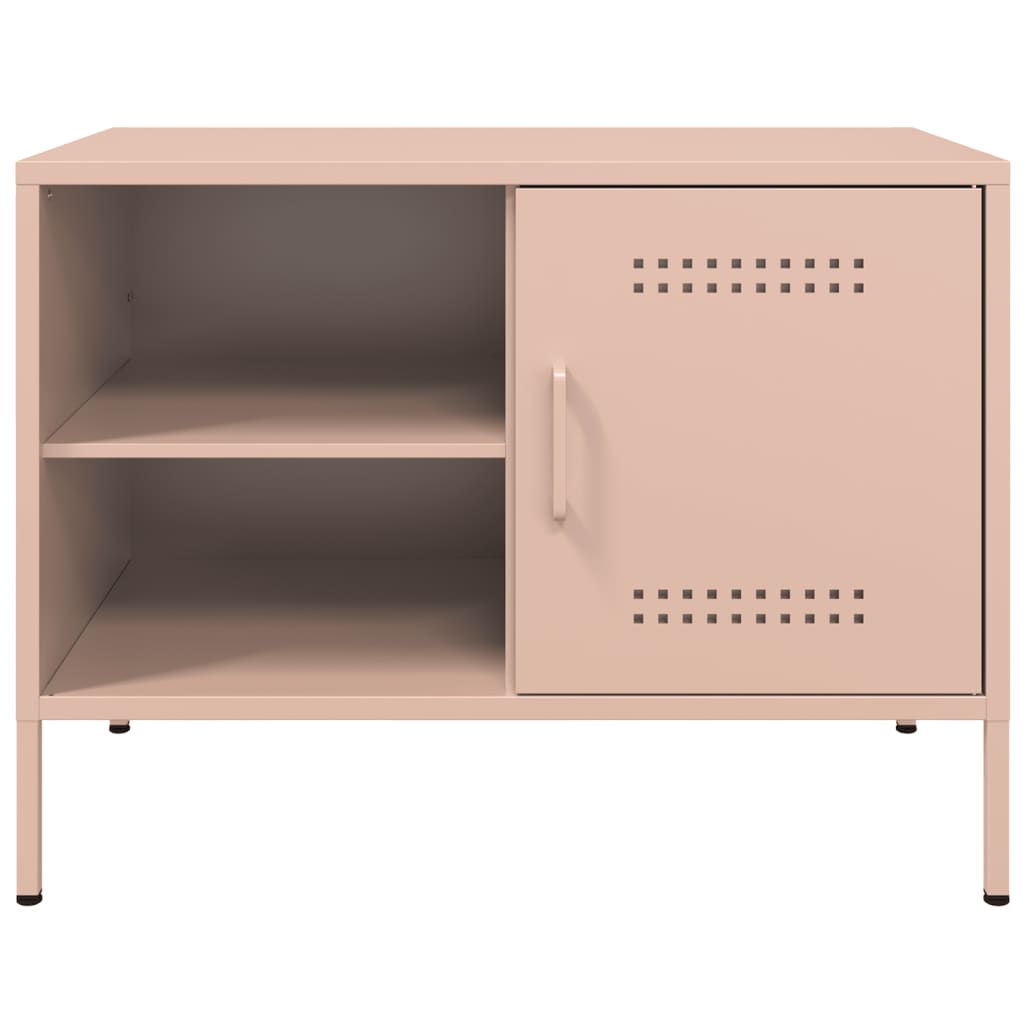 Meuble TV rose 68x39x50,5 cm acier - XIOS