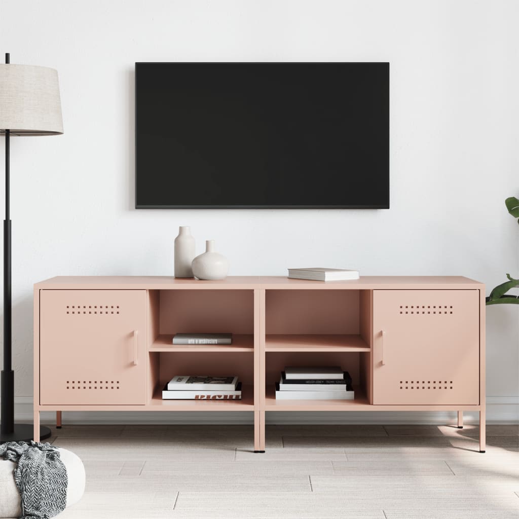 Meubles TV 2 pcs rose 68x39x50,5 cm acier - XIOS