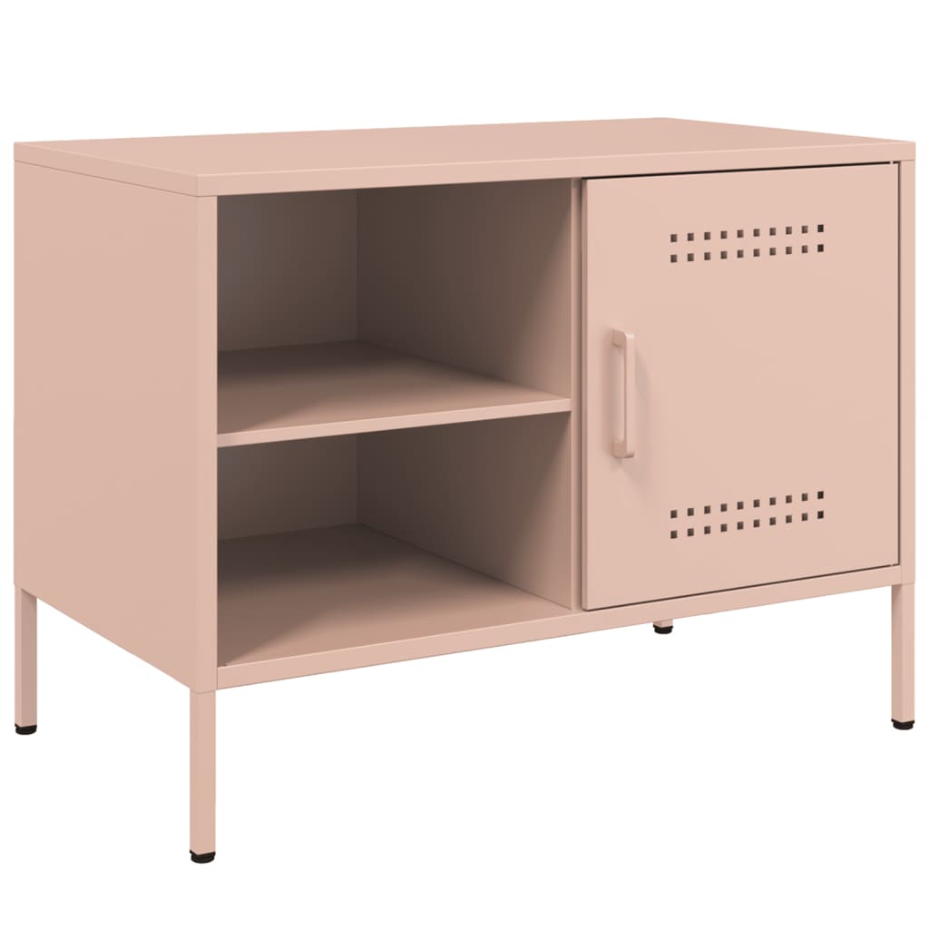 Meubles TV 2 pcs rose 68x39x50,5 cm acier - XIOS