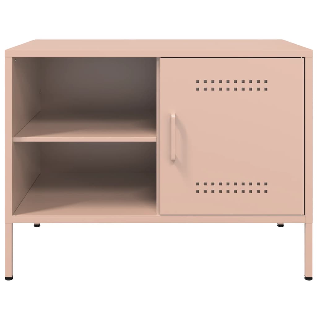 Meubles TV 2 pcs rose 68x39x50,5 cm acier - XIOS