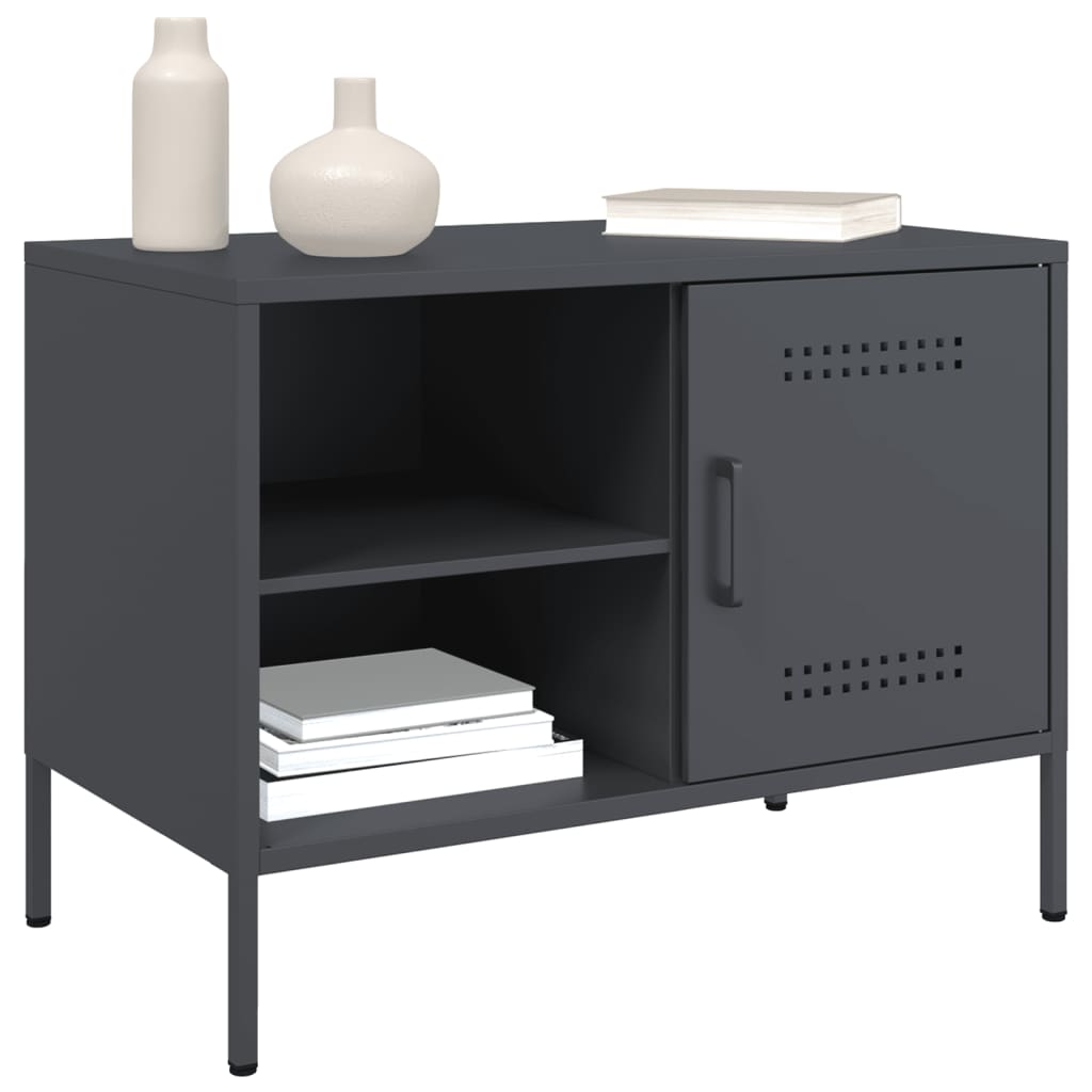 Meubles TV 2 pcs anthracite 68x39x50,5 cm acier - XIOS