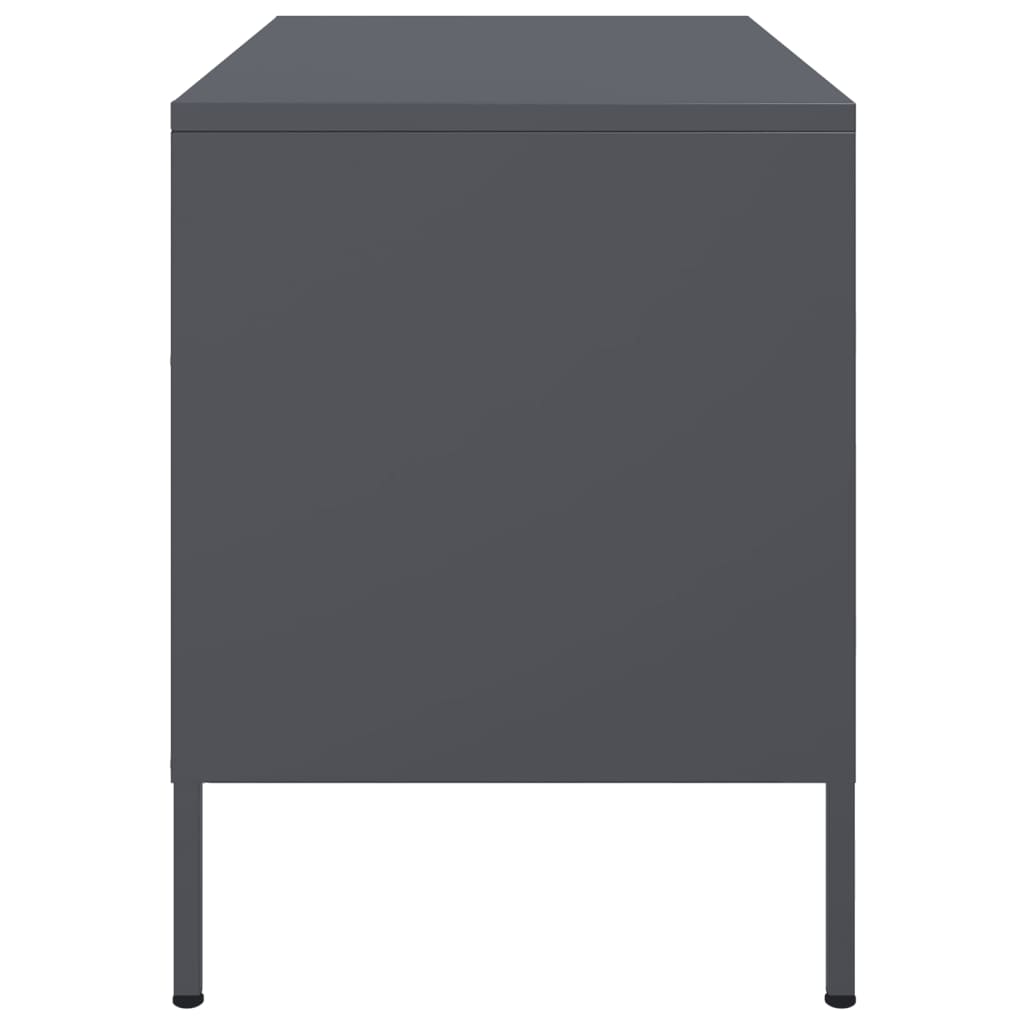 Meubles TV 2 pcs anthracite 68x39x50,5 cm acier - XIOS