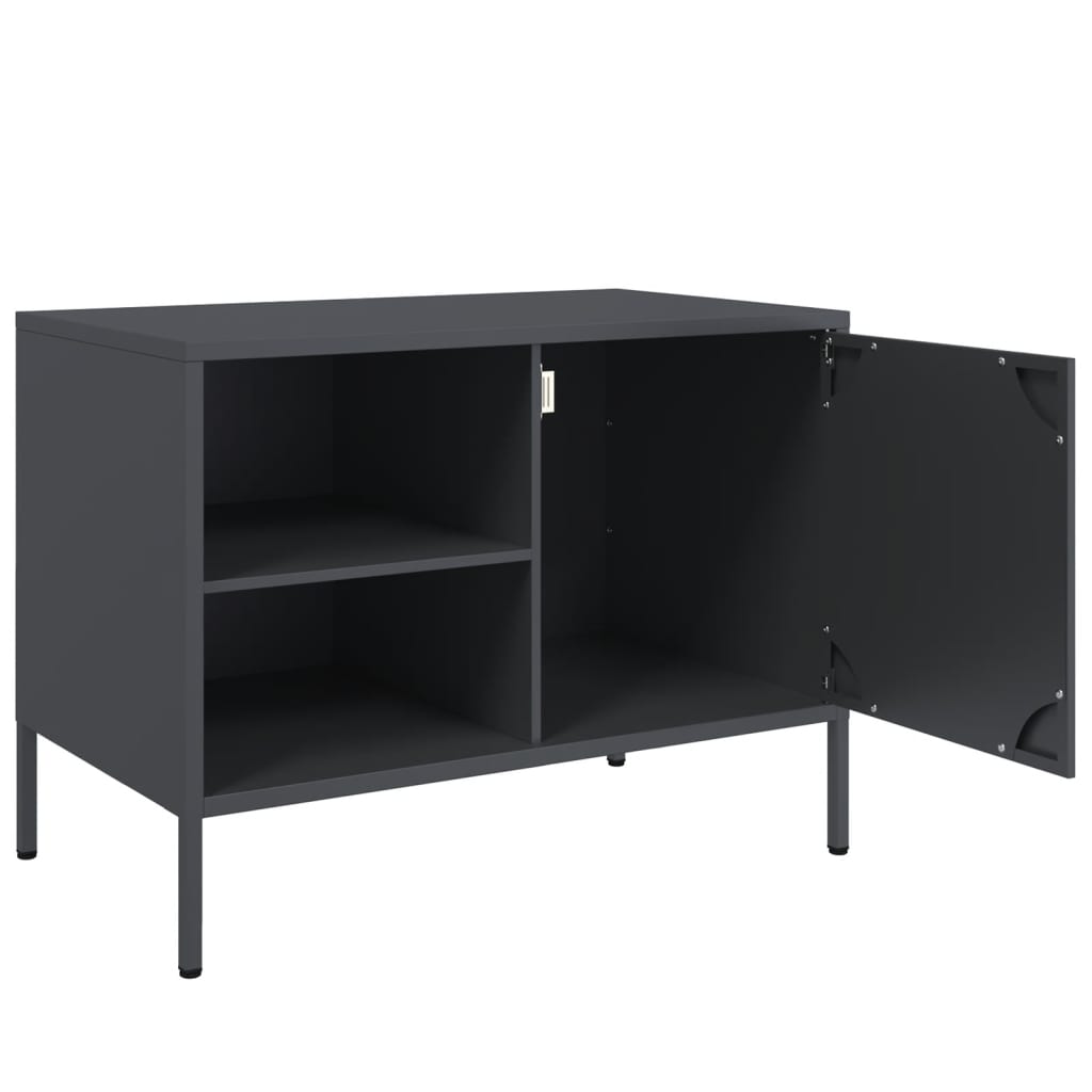 Meubles TV 2 pcs anthracite 68x39x50,5 cm acier - XIOS