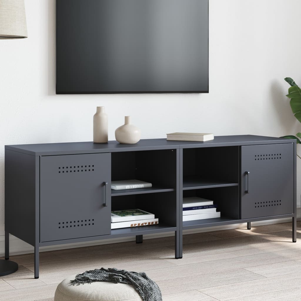 Meubles TV 2 pcs anthracite 68x39x50,5 cm acier - XIOS