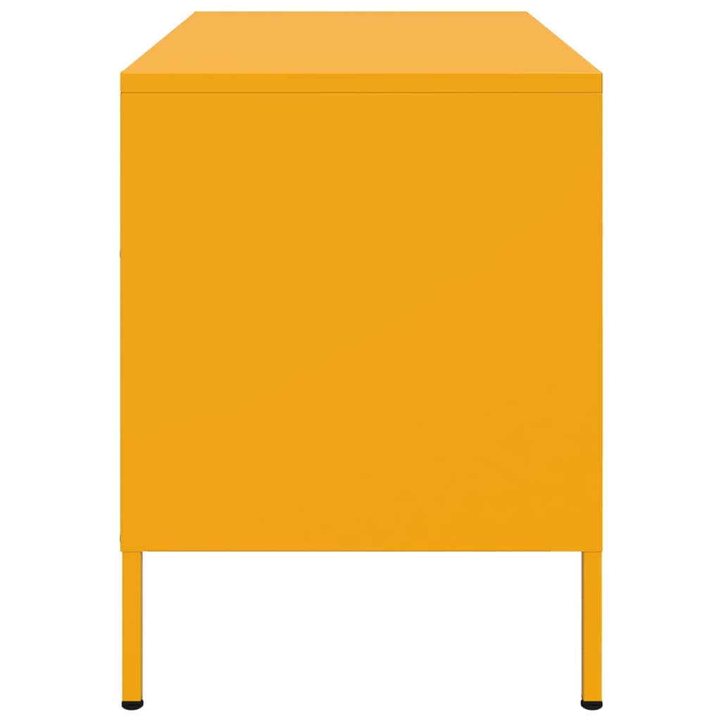 Meuble TV jaune moutarde 68x39x50,5 cm acier - XIOS