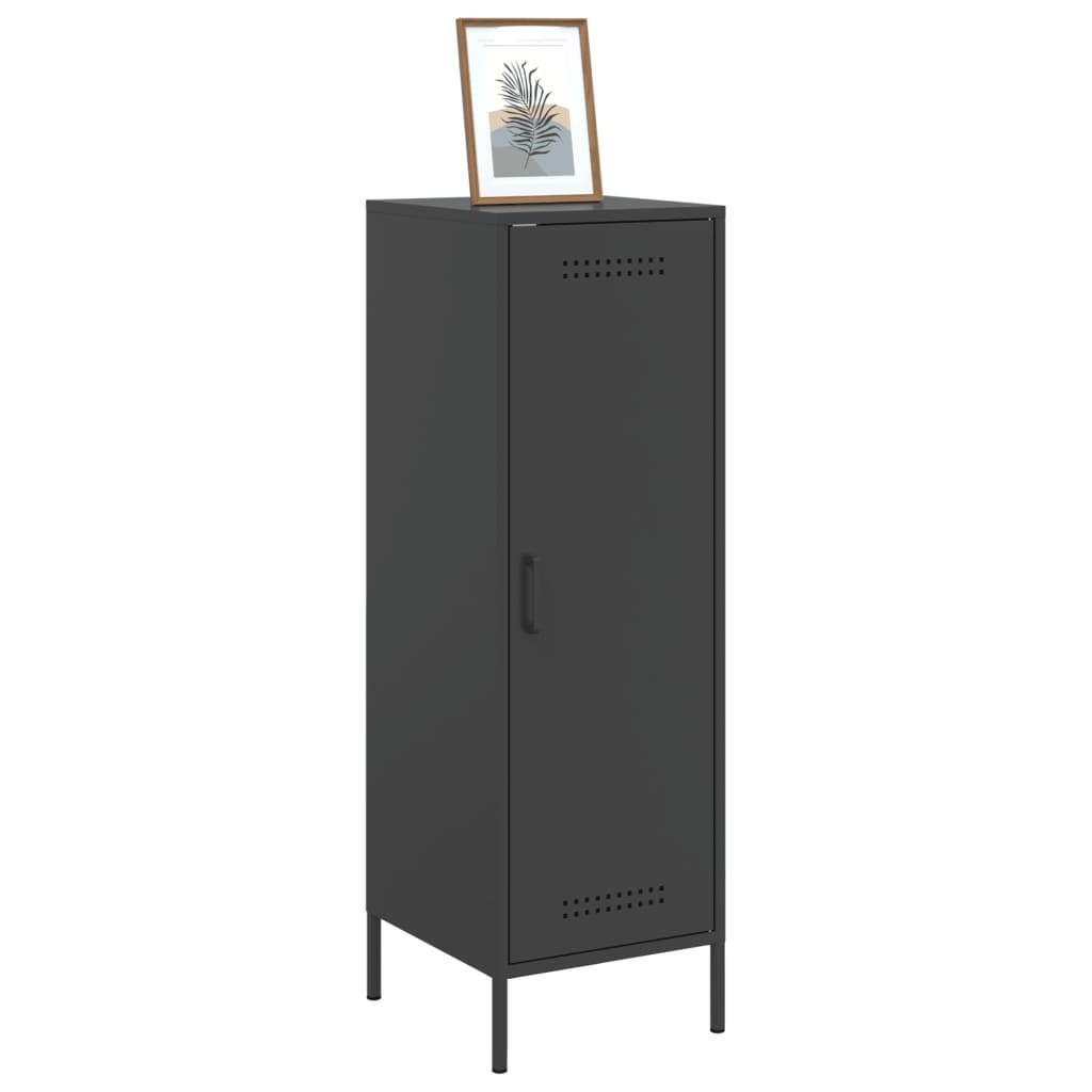 Buffet haut noir 36x39x113 cm acier - XIOS