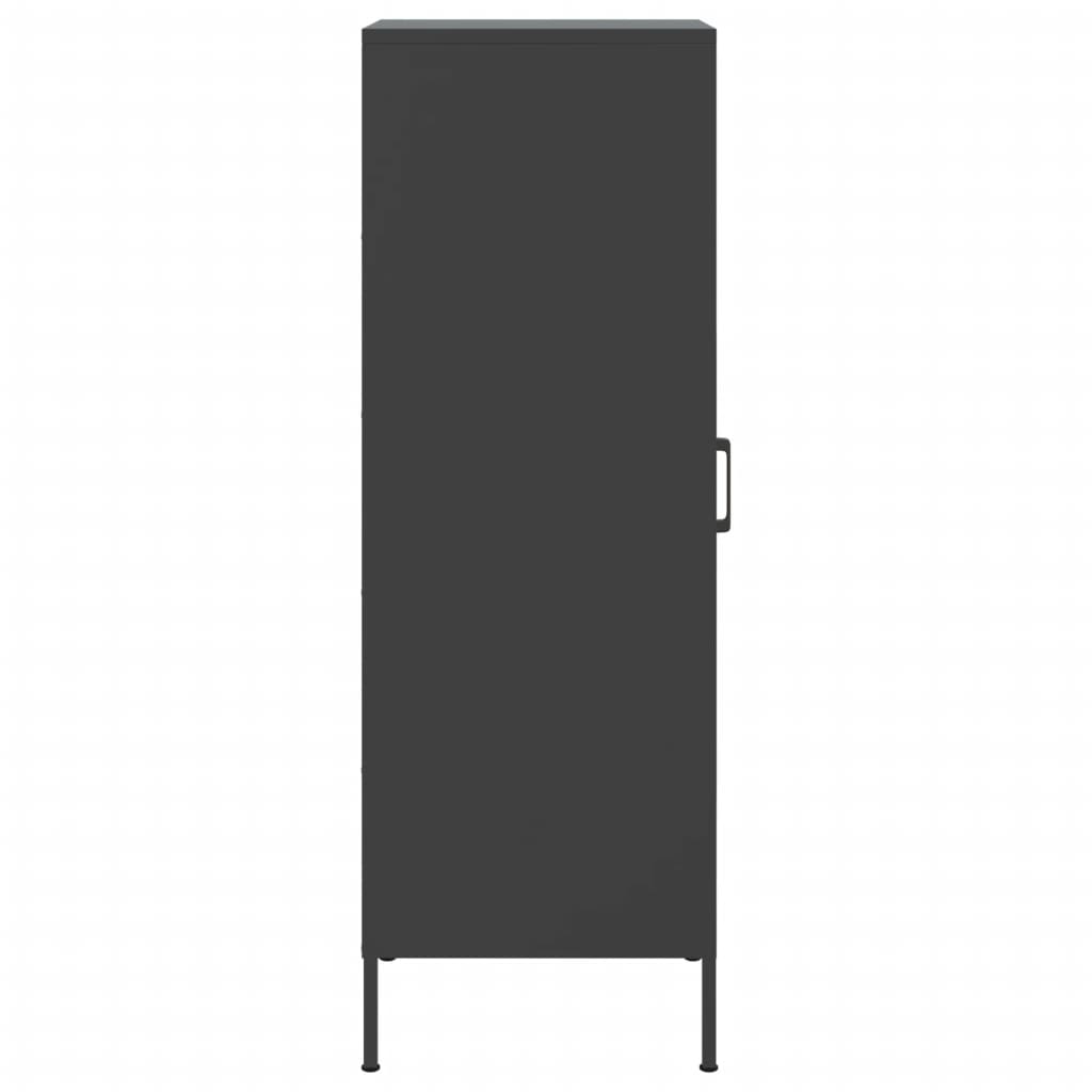 Buffet haut noir 36x39x113 cm acier - XIOS