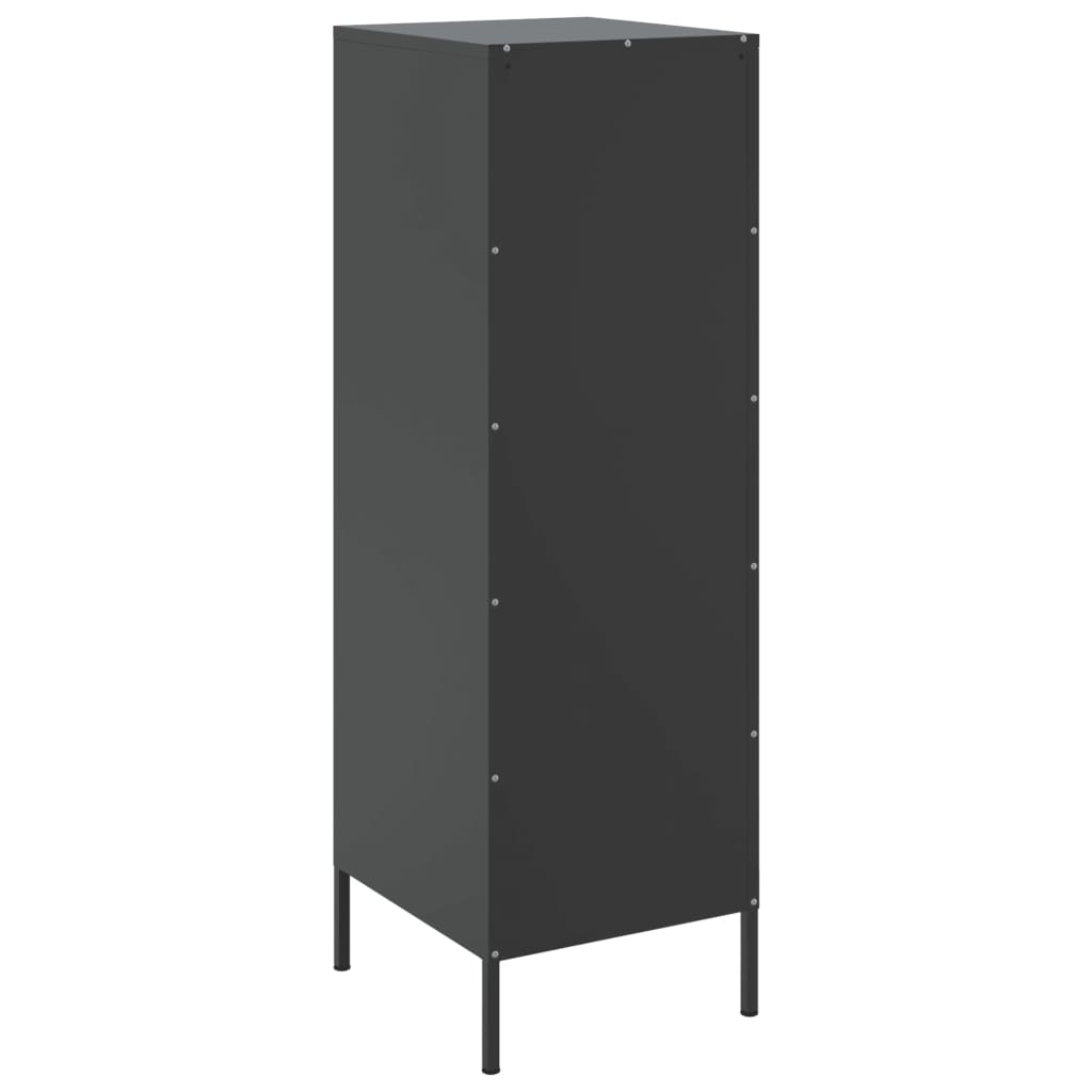 Buffet haut noir 36x39x113 cm acier - XIOS