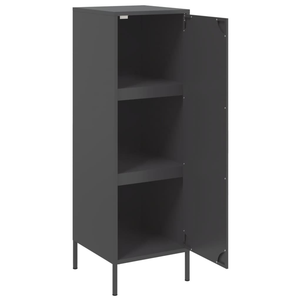 Buffet haut noir 36x39x113 cm acier - XIOS