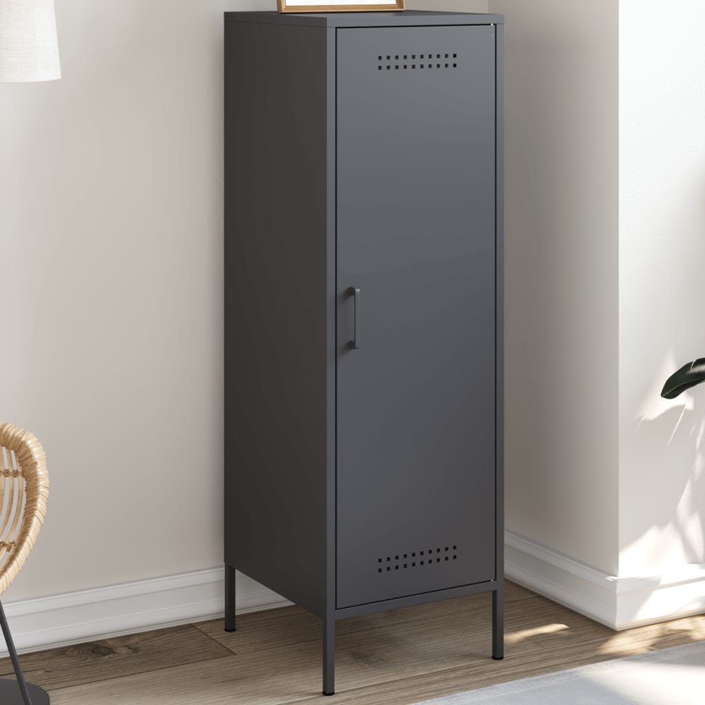 Buffet haut anthracite 36x39x113 cm acier - XIOS
