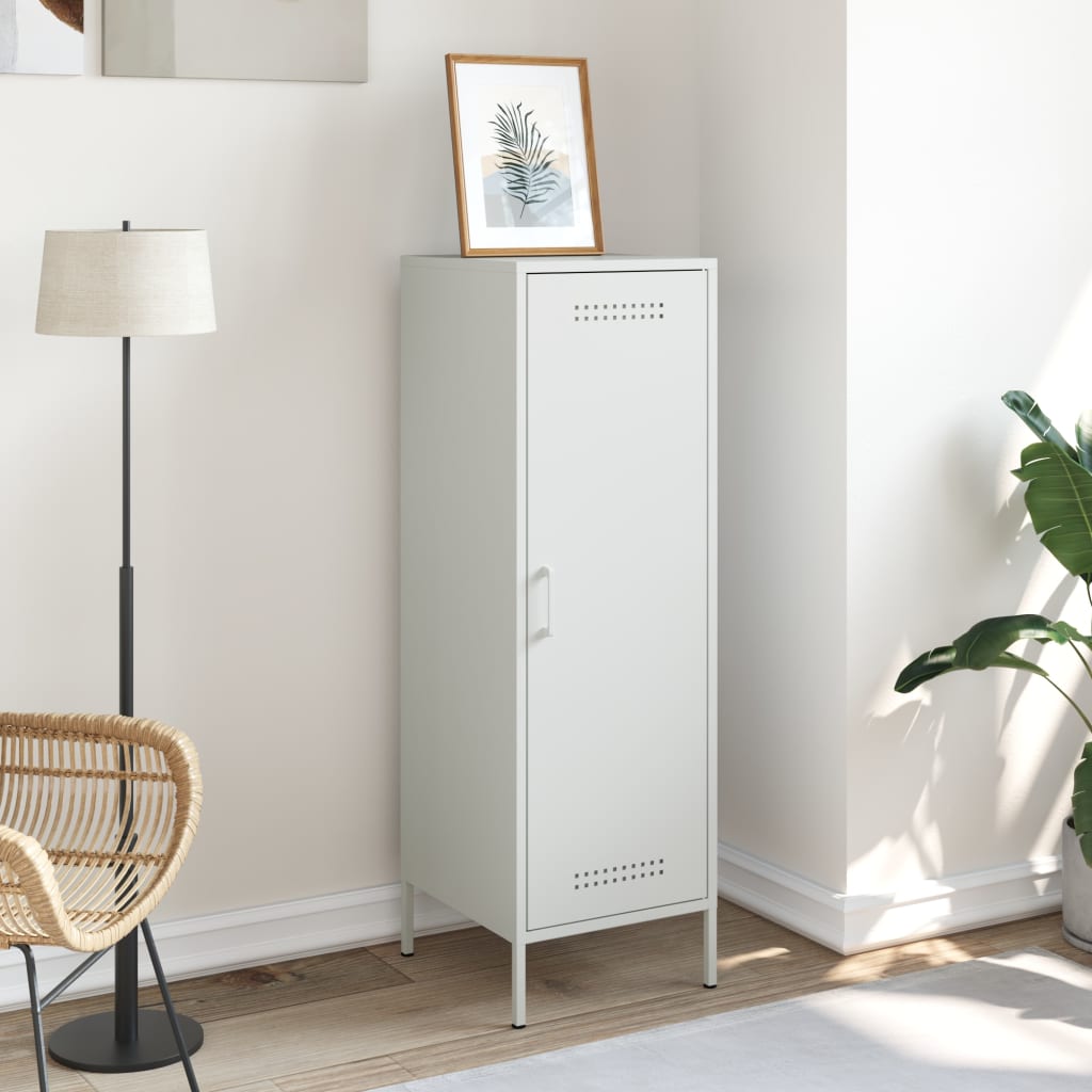 Buffet haut blanc 36x39x113 cm acier - XIOS