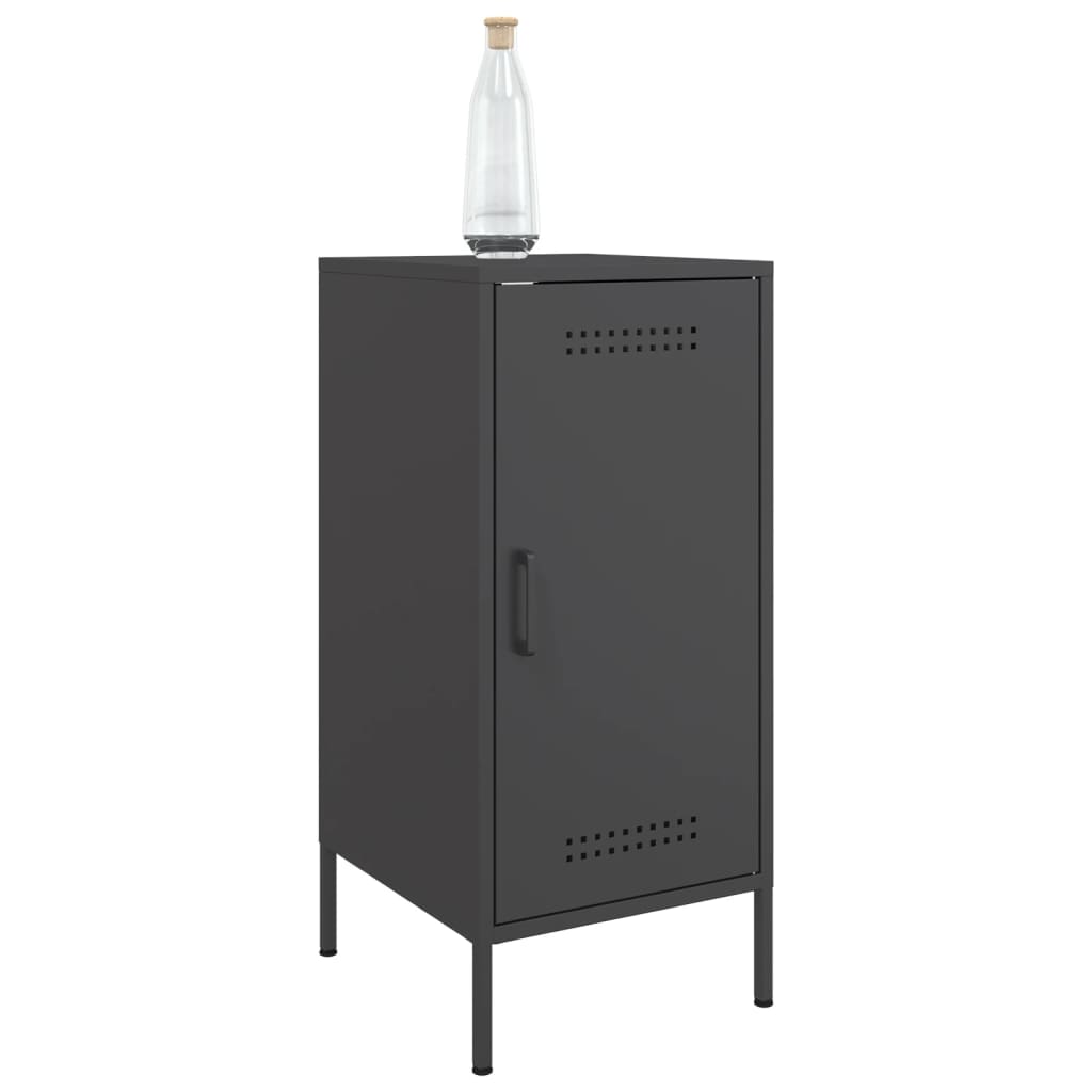 Buffets 2 pcs noir 36x39x79 cm acier - XIOS