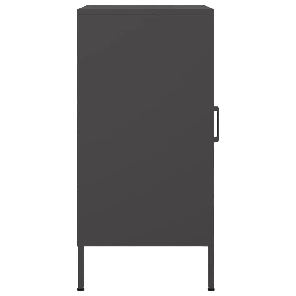 Buffets 2 pcs noir 36x39x79 cm acier - XIOS