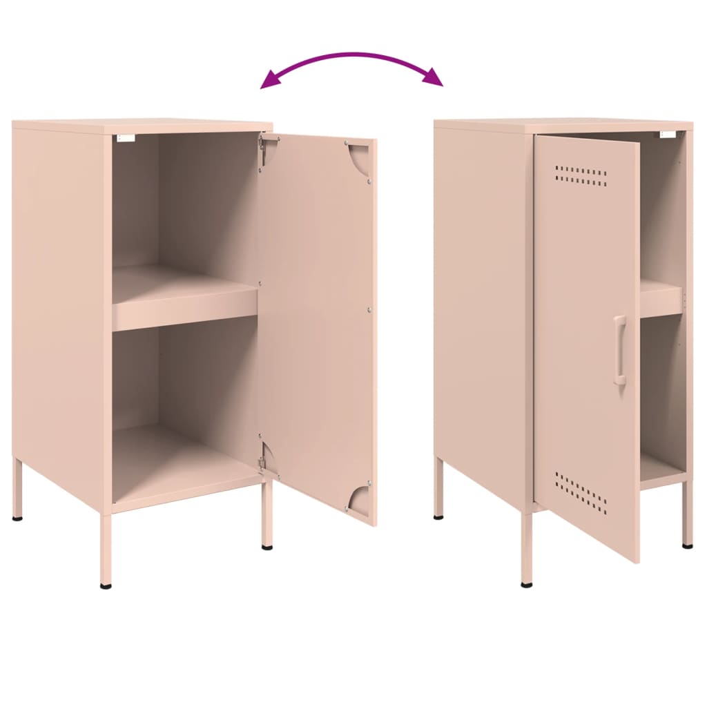 Buffets 2 pcs rose 36x39x79 cm acier - XIOS