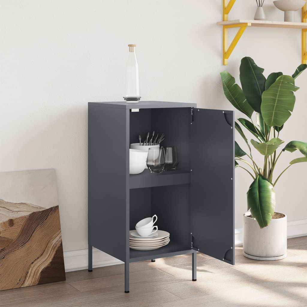 Buffet anthracite 36x39x79 cm acier - XIOS