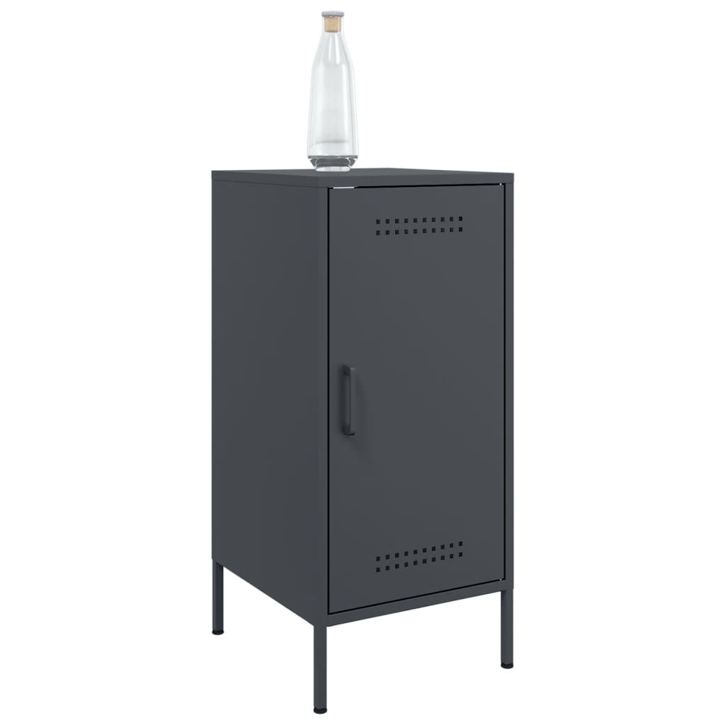 Buffets 2 pcs anthracite 36x39x79 cm acier - XIOS
