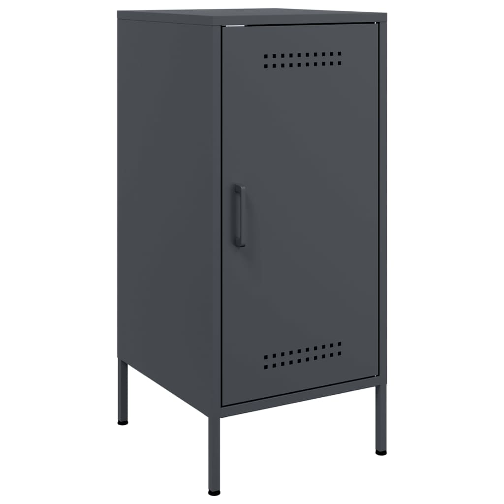 Buffets 2 pcs anthracite 36x39x79 cm acier - XIOS