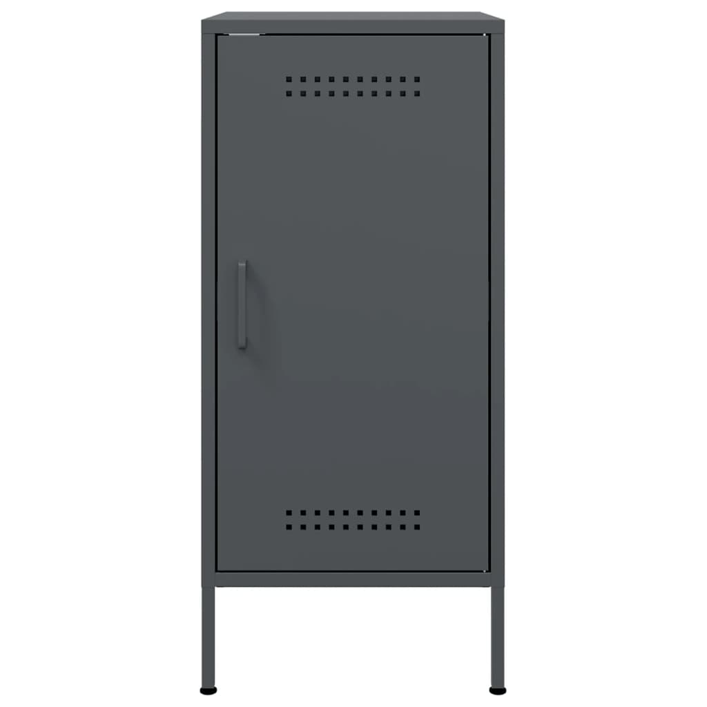 Buffets 2 pcs anthracite 36x39x79 cm acier - XIOS