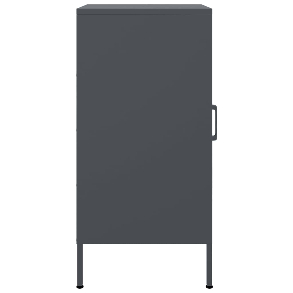 Buffets 2 pcs anthracite 36x39x79 cm acier - XIOS