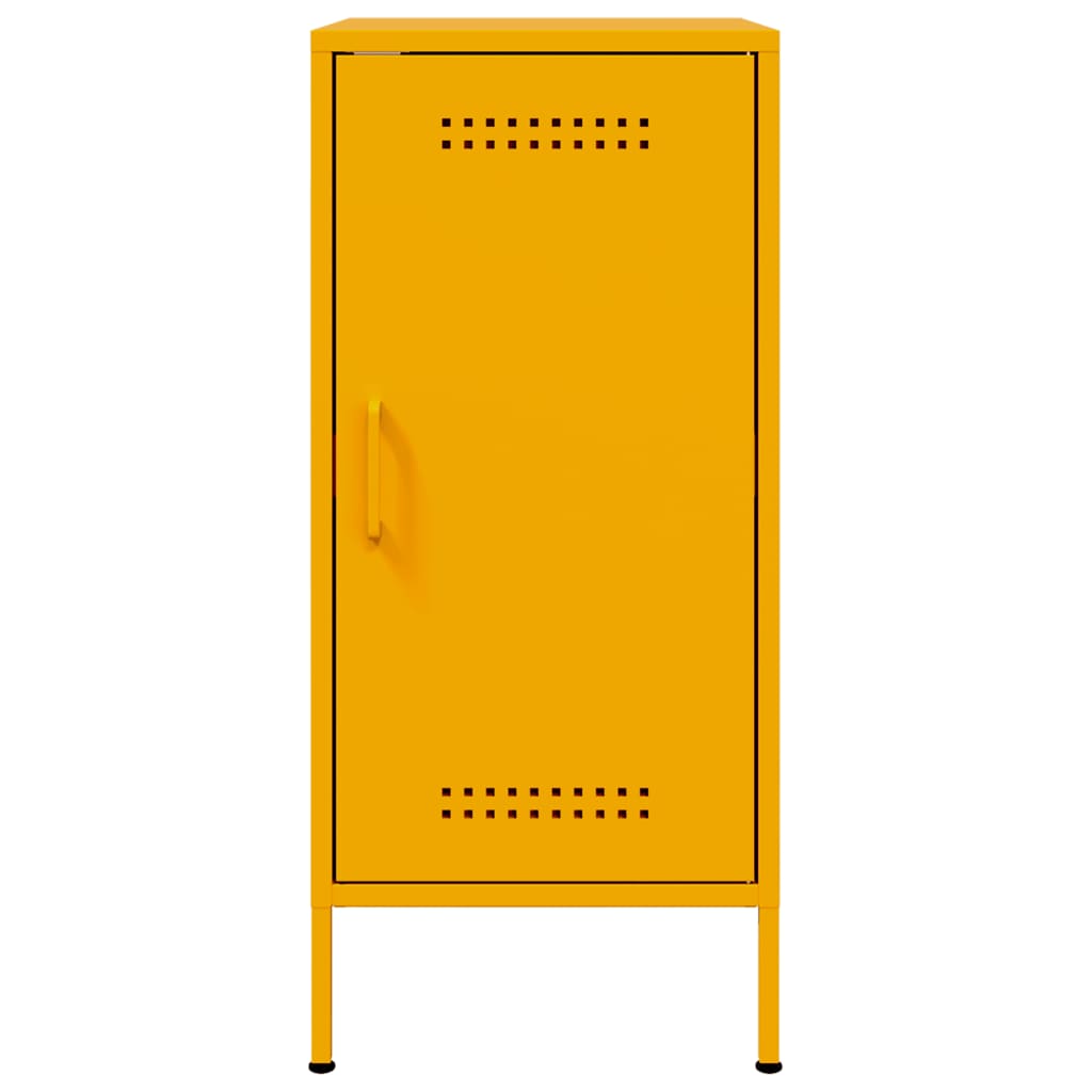 Buffet jaune moutarde 36x39x79 cm acier - XIOS