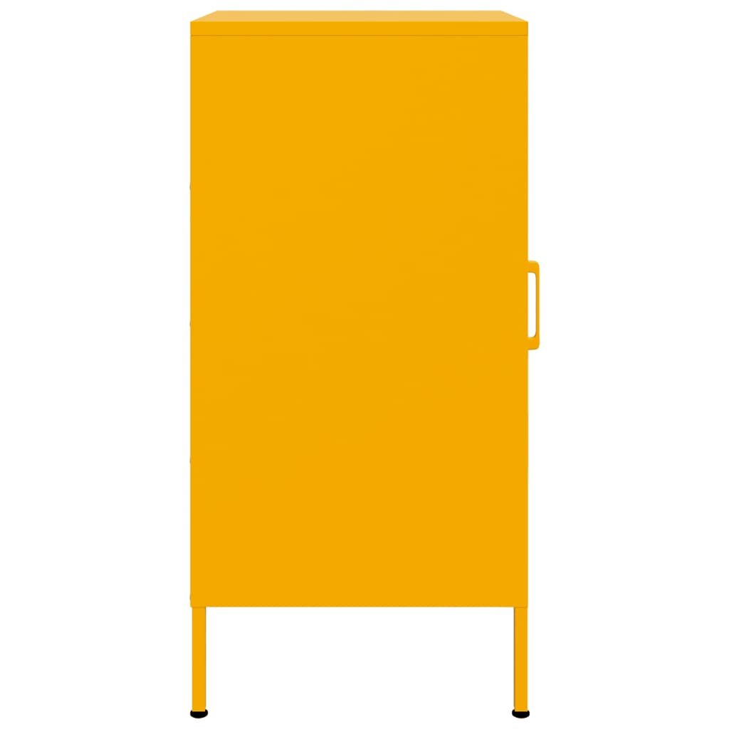 Buffet jaune moutarde 36x39x79 cm acier - XIOS
