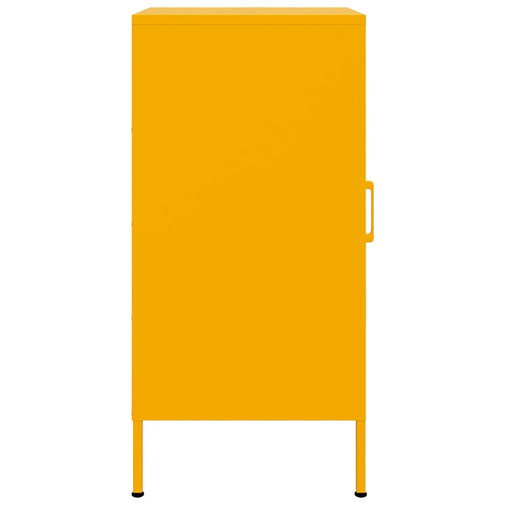 Buffets 2 pcs jaune moutarde 36x39x79 cm acier - XIOS