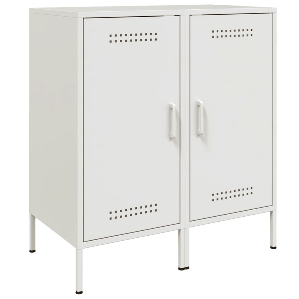 Buffets 2 pcs blanc 36x39x79 cm acier - XIOS