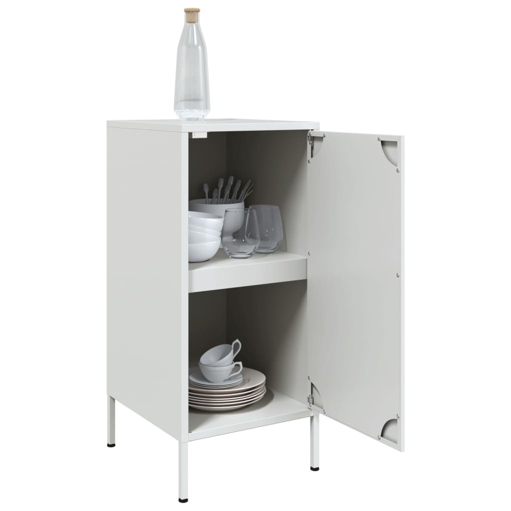 Buffets 2 pcs blanc 36x39x79 cm acier - XIOS