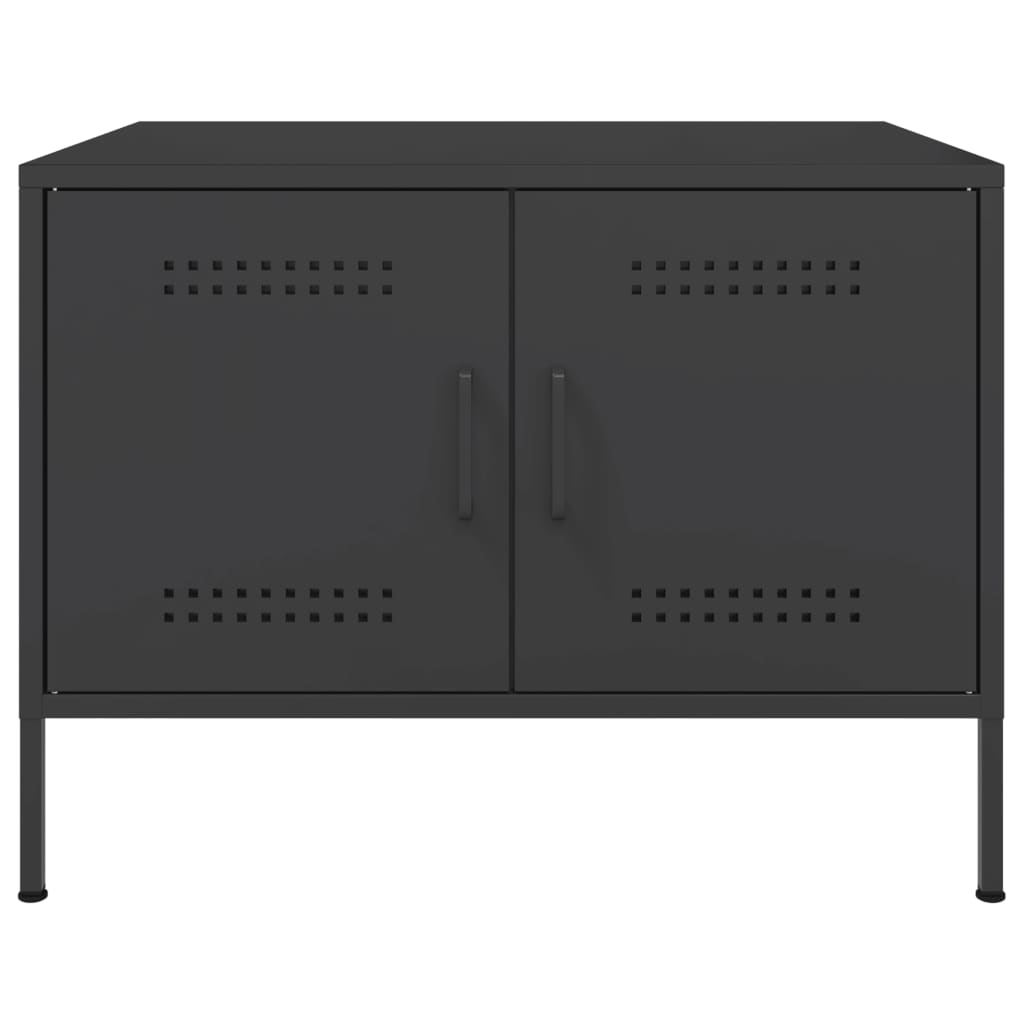 Table basse noir 68x50x50,5 cm acier - XIOS