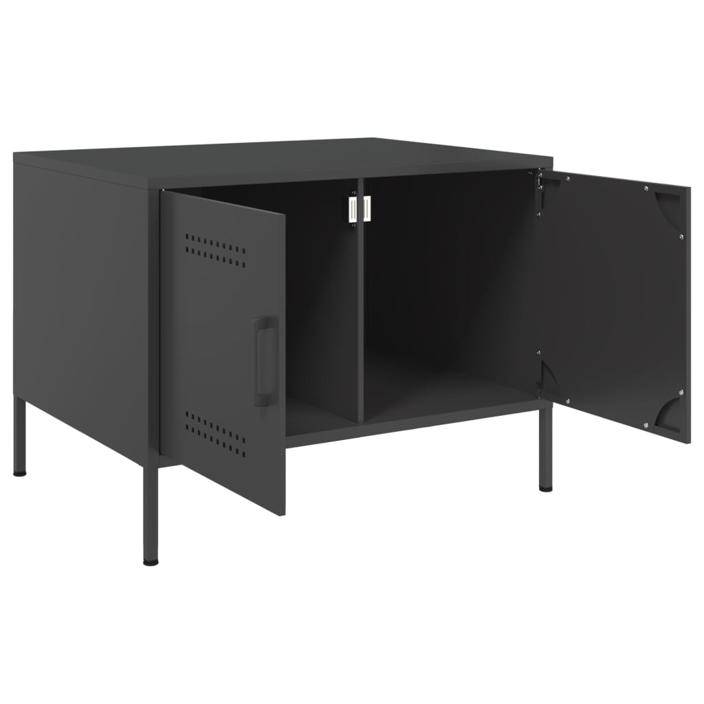 Table basse noir 68x50x50,5 cm acier - XIOS