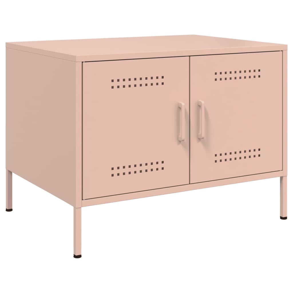 Table basse rose 68x50x50,5 cm acier - XIOS