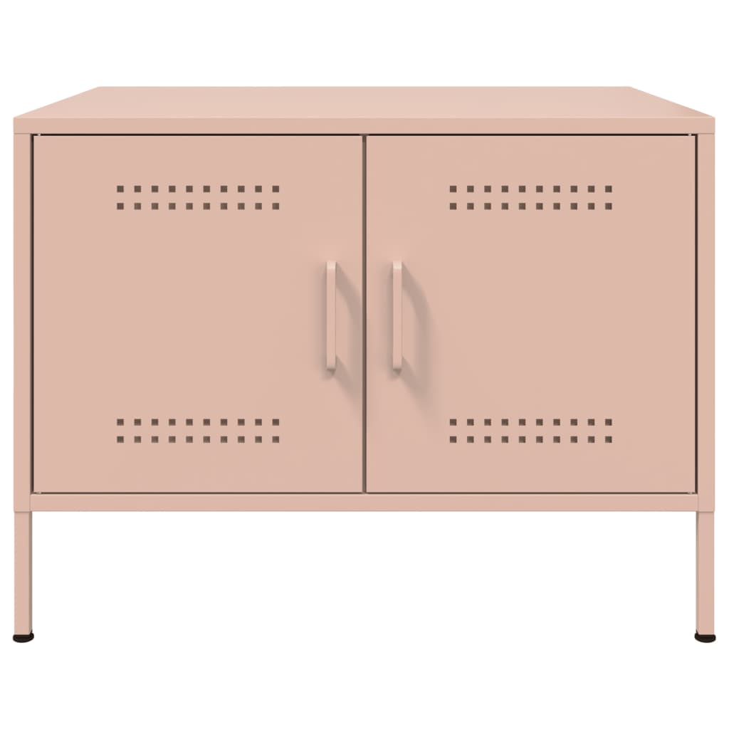 Table basse rose 68x50x50,5 cm acier - XIOS