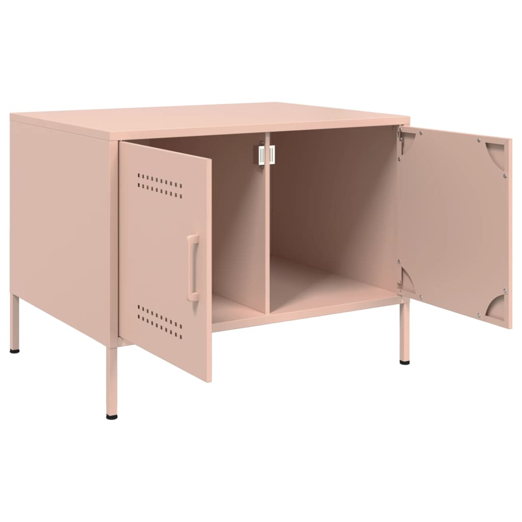 Table basse rose 68x50x50,5 cm acier - XIOS