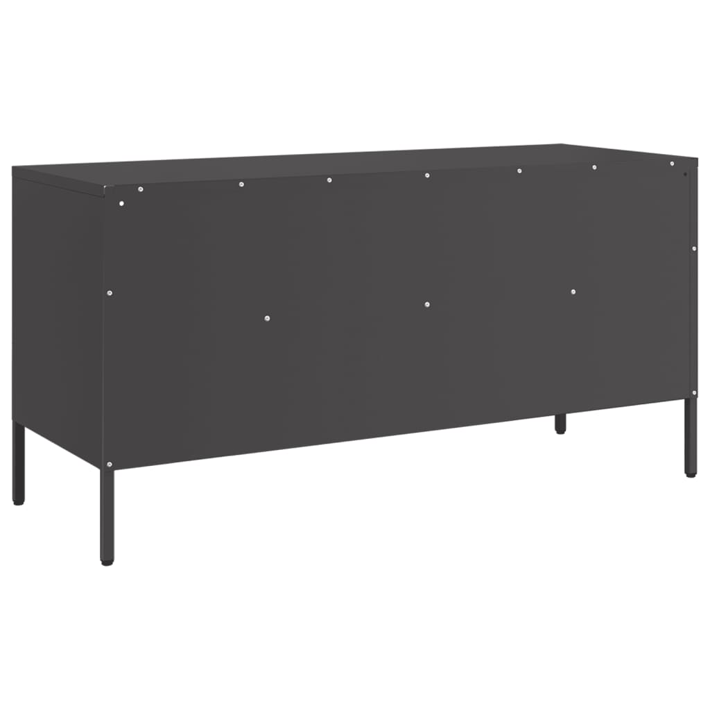 Meuble TV noir 100,5x39x50,5 cm acier - XIOS