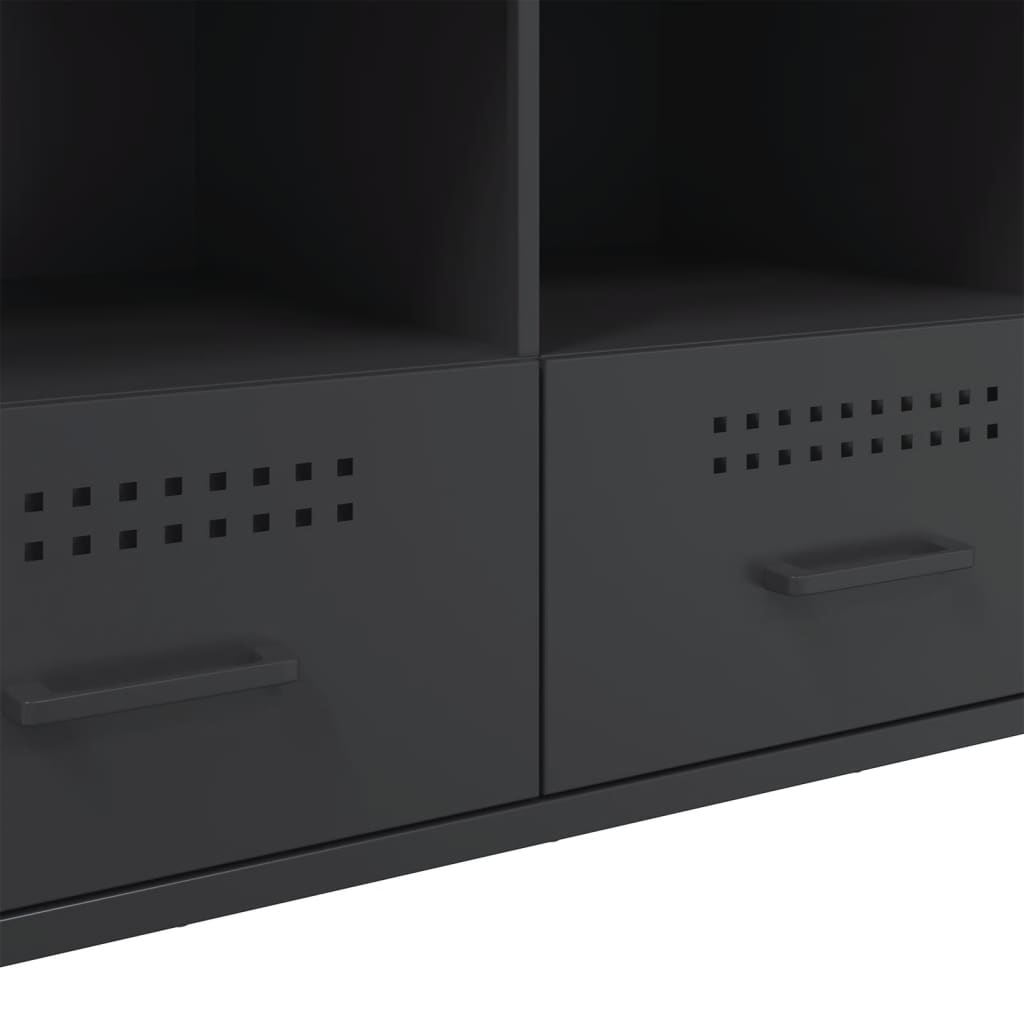 Meuble TV noir 100,5x39x50,5 cm acier - XIOS